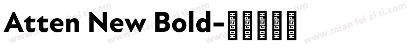 Atten New Bold字体转换